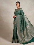 Green Woven Design Art Silk Kanjivaram Saree