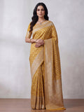 Yellow Woven Design Art Silk Kanjivaram Saree