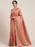 Orange Woven Design Art Silk Kanjivaram Saree