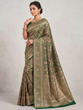 Green Woven Design Art Silk Kanjivaram Saree