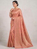 Orange Woven Design Art Silk Kanjivaram Saree