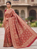 Red Woven Design Art Silk Kanjivaram Saree