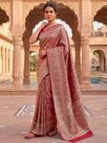 Red Woven Design Art Silk Kanjivaram Saree