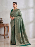 Green Woven Design Art Silk Kanjivaram Saree