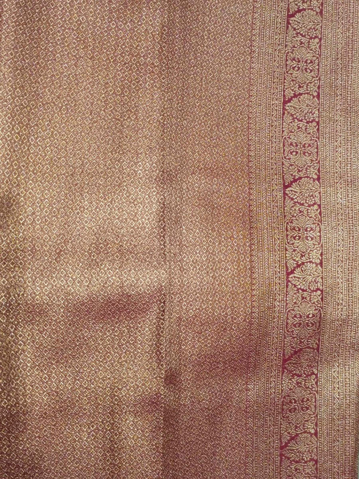 Maroon Woven Design Art Silk Kanjivaram Saree