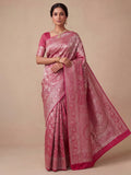 Pink Woven Design Art Silk Kanjivaram Saree