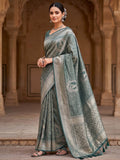 Green Woven Design Art Silk Kanjivaram Saree