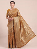 Yellow Woven Design Art Silk Kanjivaram Saree