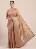 Orange Woven Design Art Silk Kanjivaram Saree
