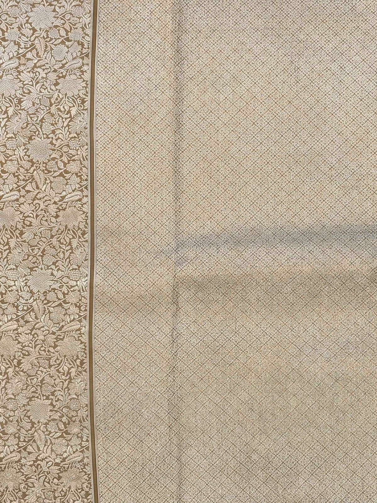 Beige Woven Design Art Silk Kanjivaram Saree