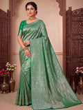 Green Woven Design Art Silk Kanjivaram Saree