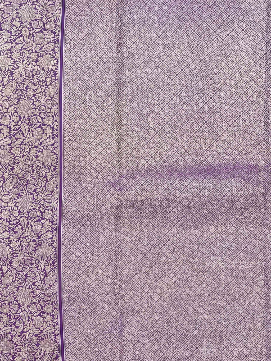 Lavender Woven Design Art Silk Kanjivaram Saree