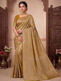 Mustard Woven Design Art Silk Kanjivaram Saree