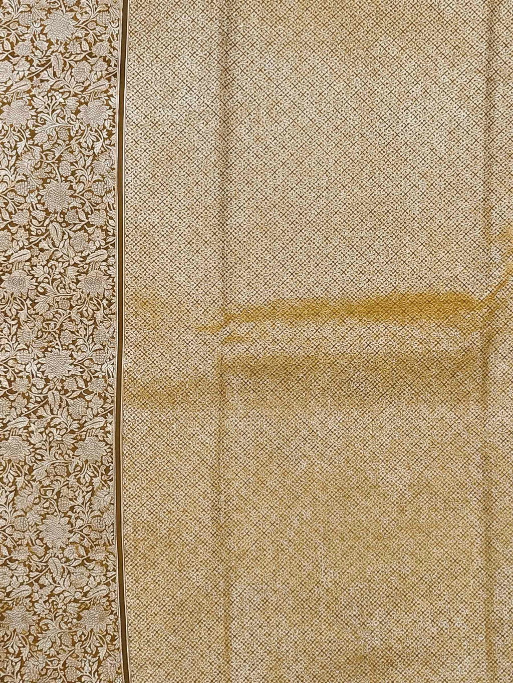 Mustard Woven Design Art Silk Kanjivaram Saree