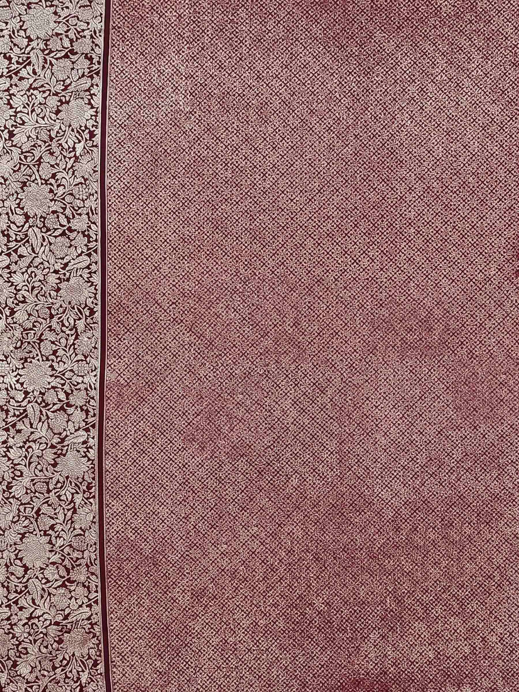 Wine Woven Design Art Silk Kanjivaram Saree