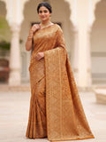 Mustard Woven Design Art Silk Kanjivaram Saree