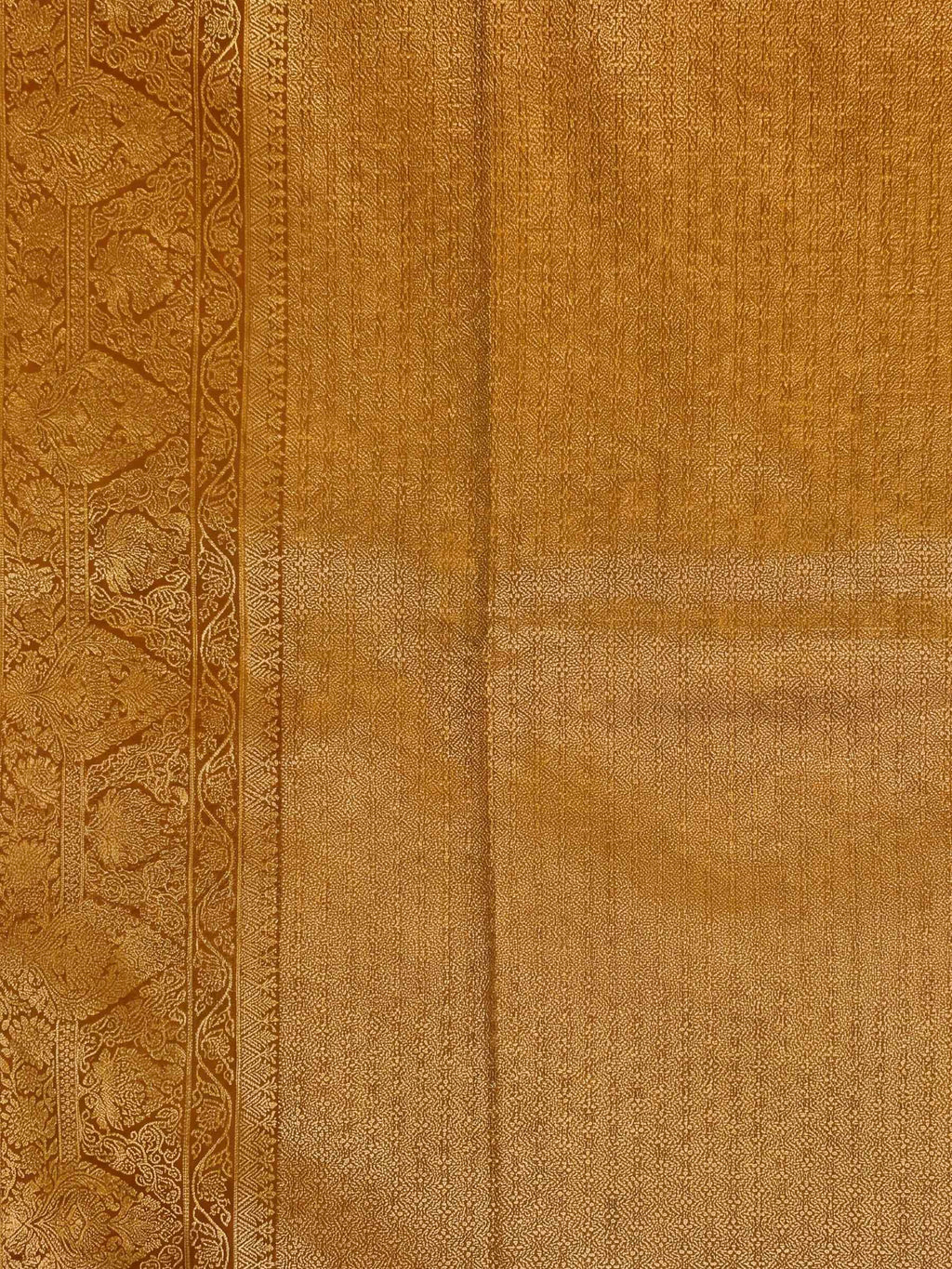 Mustard Woven Design Art Silk Kanjivaram Saree