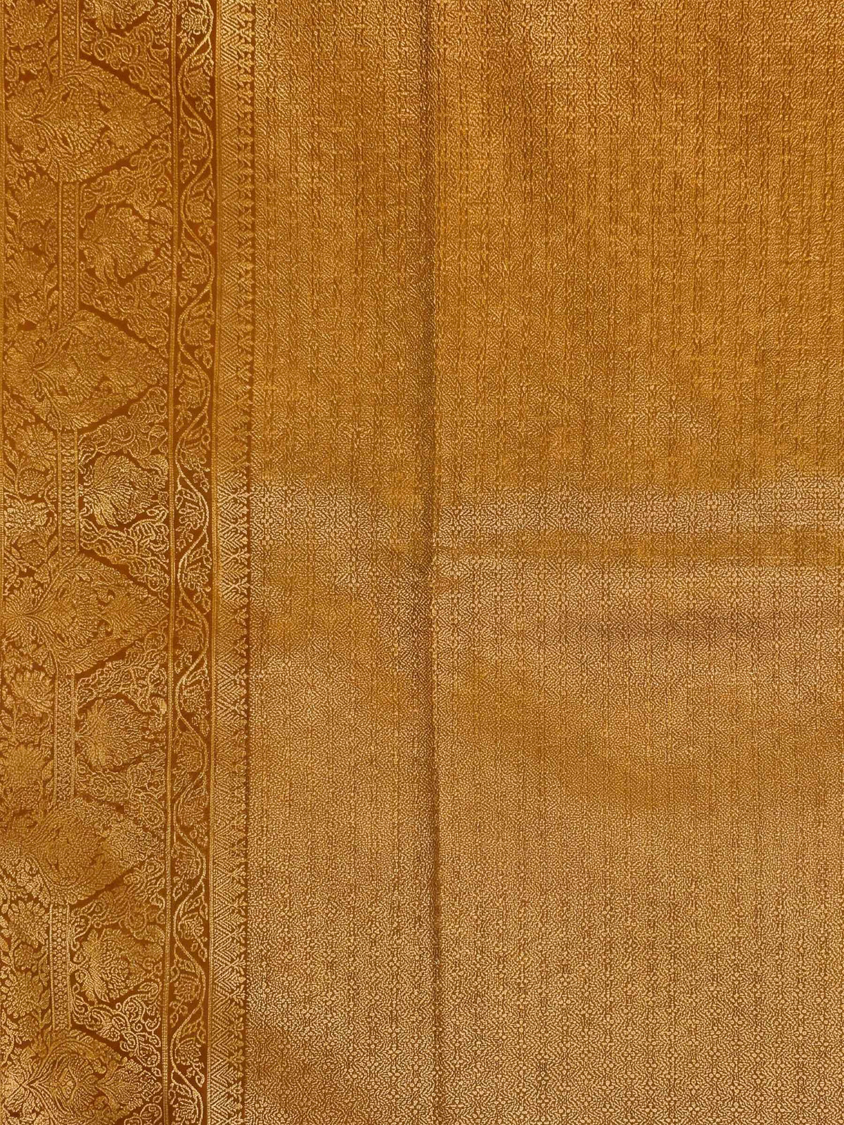 Mustard Woven Design Art Silk Kanjivaram Saree