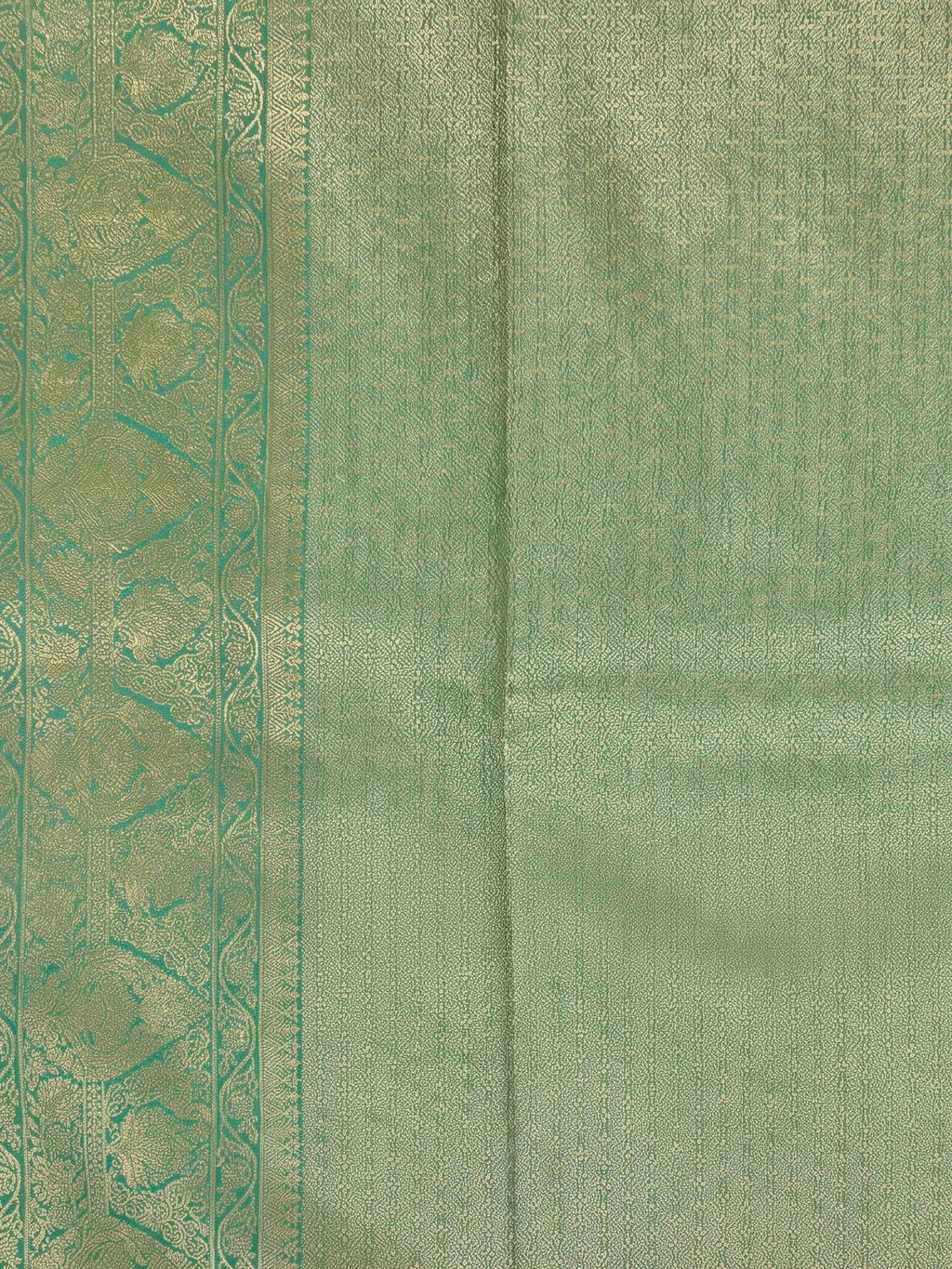 Sea Green Woven Design Art Silk Kanjivaram Saree