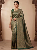 Green Woven Design Art Silk Kanjivaram Saree