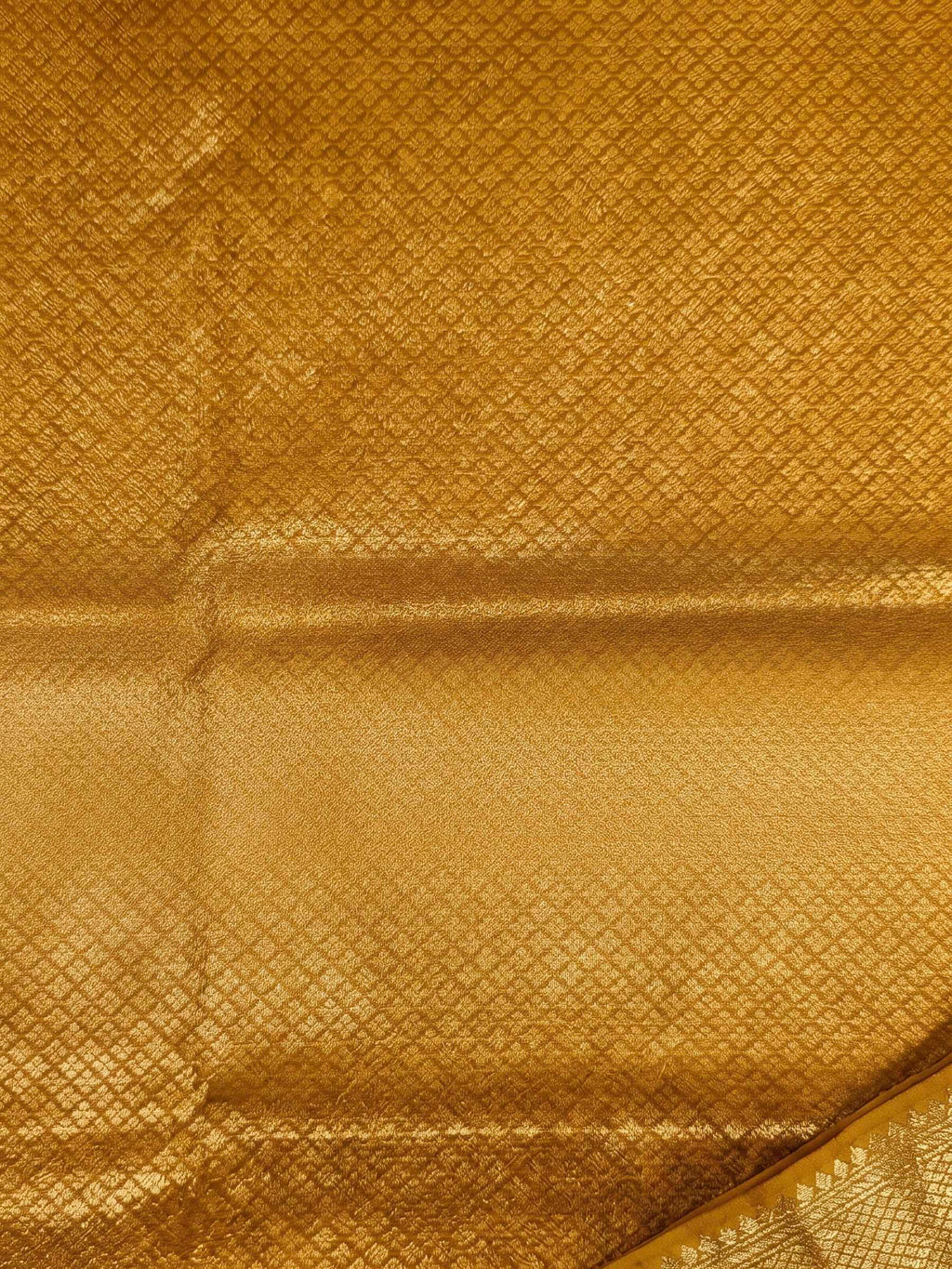 Mustard Woven Design Art Silk Kanjivaram Saree