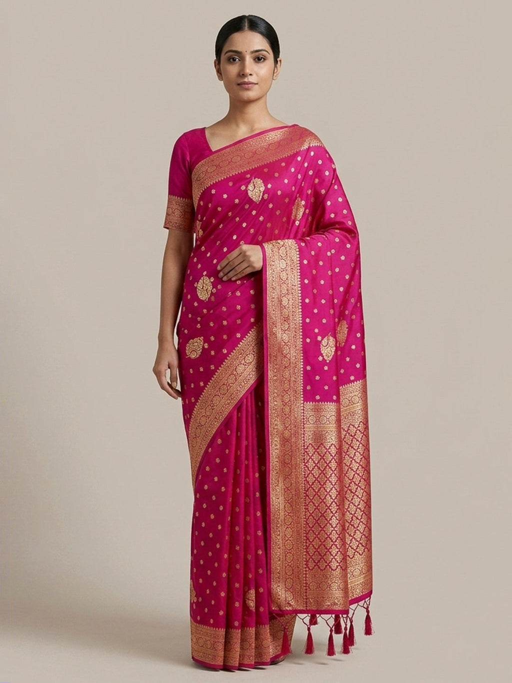 Rani Woven Design Dola Silk Saree