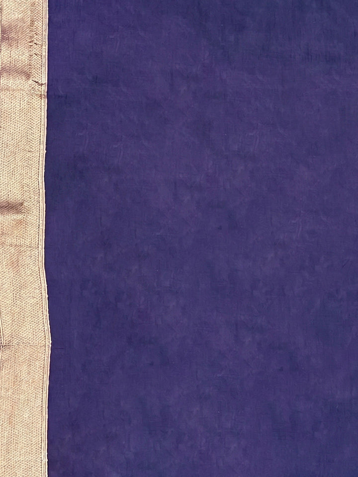 Navy Blue Woven Design Art Silk Kanjivaram Saree