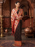 Black Rani Woven Design Dola Silk Saree
