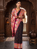 Navy Rani Woven Design Dola Silk Saree