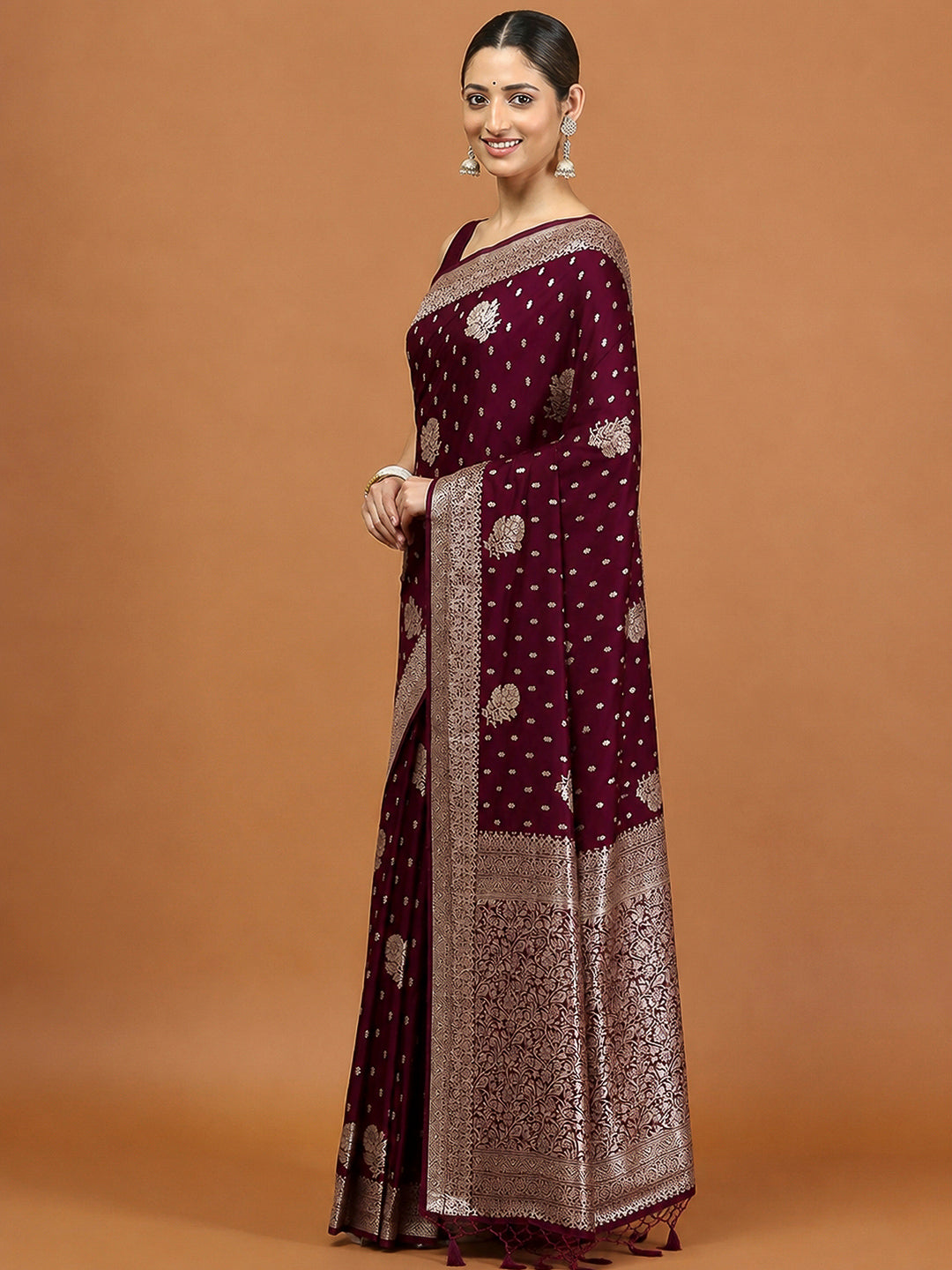 Rani Woven Design Dola Silk Saree