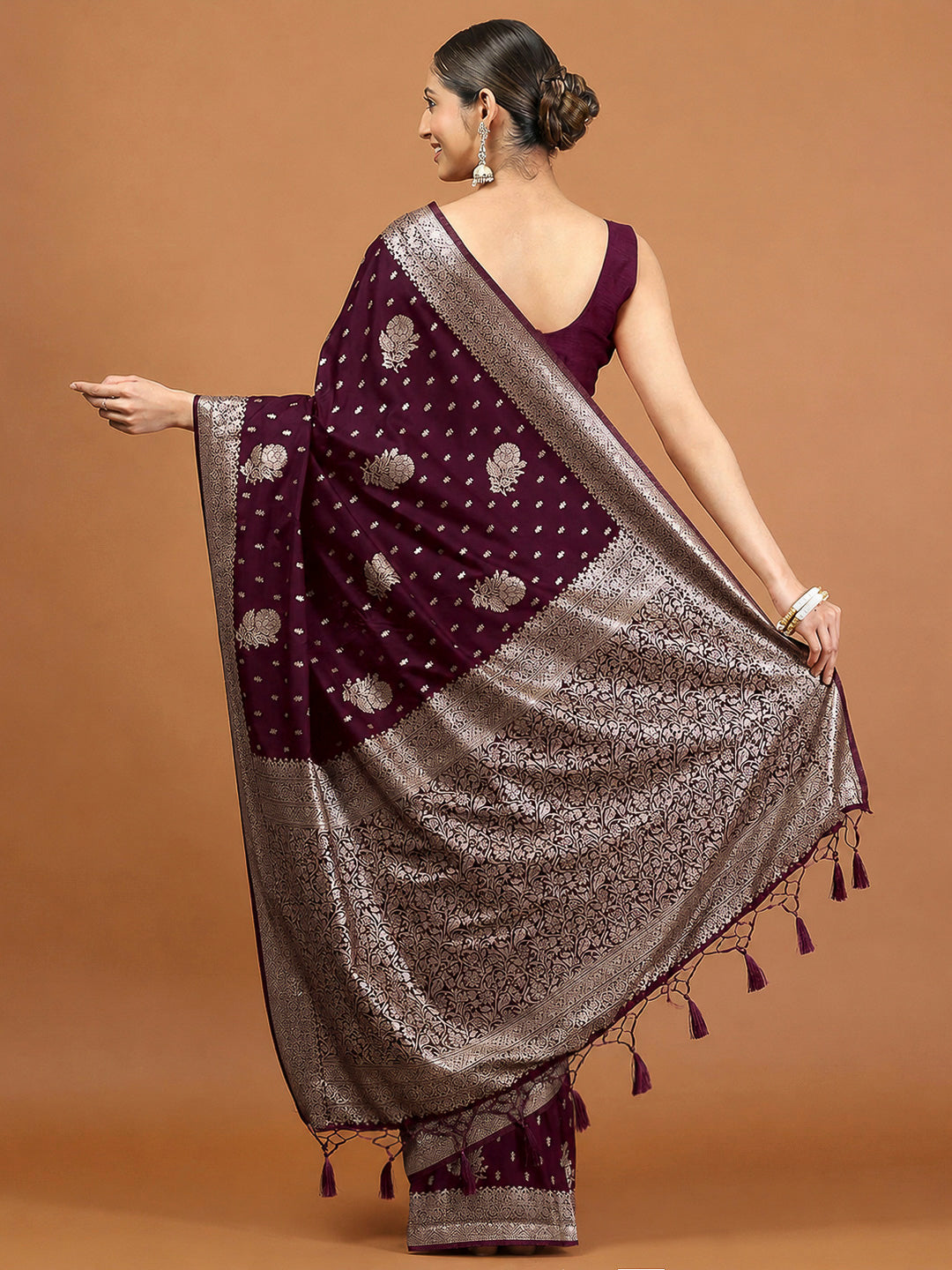 Rani Woven Design Dola Silk Saree