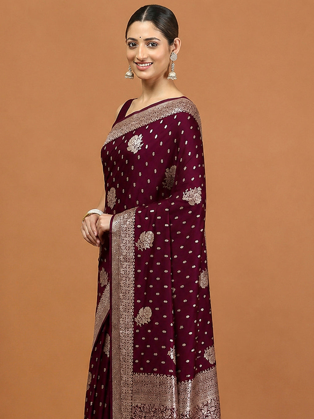 Rani Woven Design Dola Silk Saree