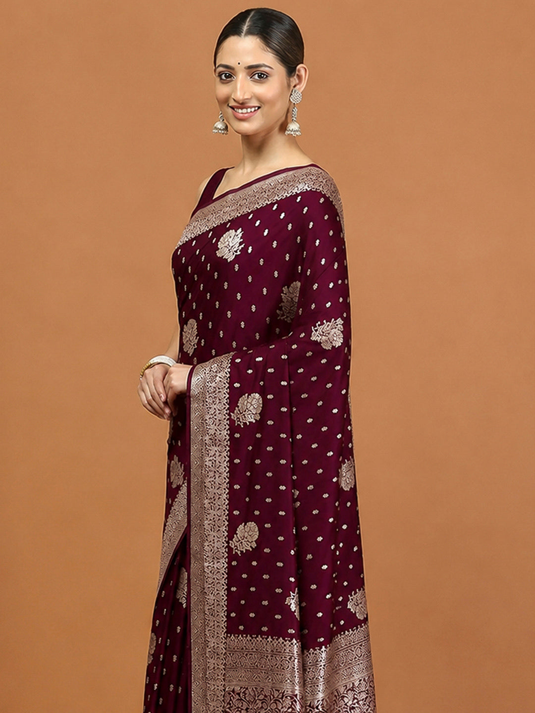 Rani Woven Design Dola Silk Saree