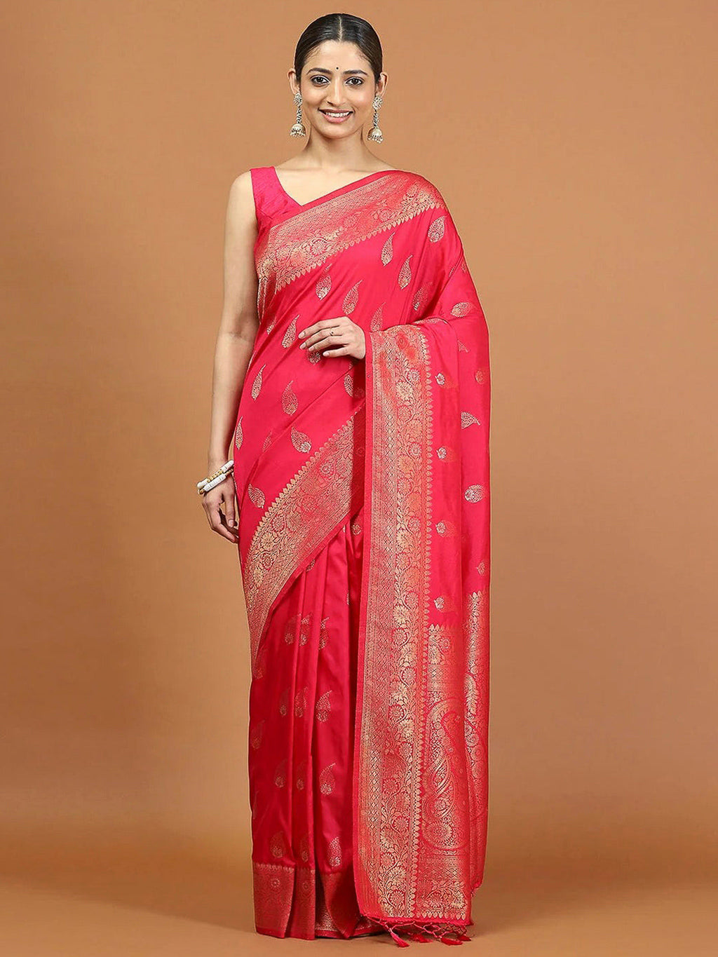 Rani Woven Design Dola Silk Saree