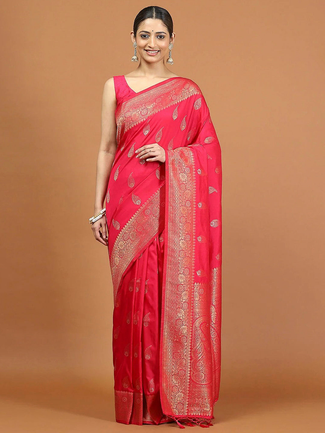 Rani Woven Design Dola Silk Saree