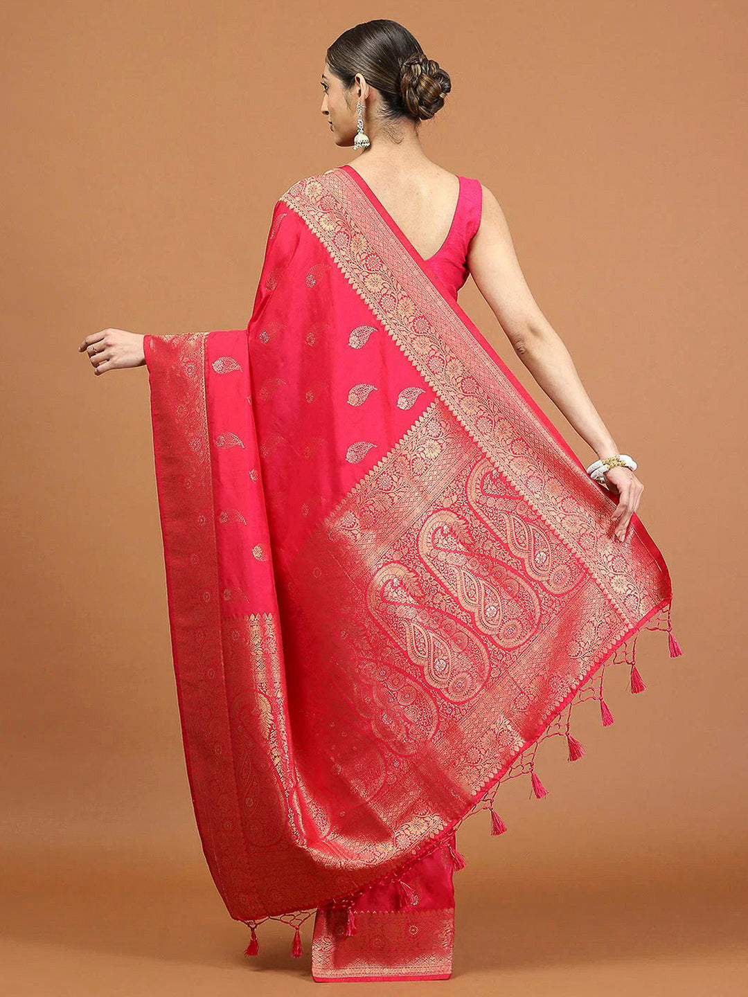 Rani Woven Design Dola Silk Saree