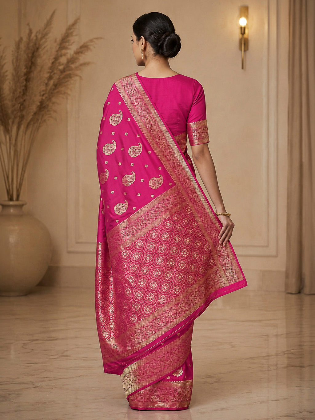 Rani Woven Design Dola Silk Saree