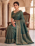 Green Woven Design Art Silk Kanjivaram Saree
