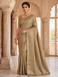 Off White Woven Design Art Silk Kanjivaram Saree