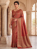 Red Woven Design Art Silk Kanjivaram Saree