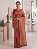 Red Woven Design Art Silk Kanjivaram Saree