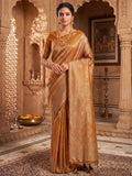 Mustard Woven Design Art Silk Kanjivaram Saree