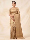 Off White Woven Design Art Silk Kanjivaram Saree