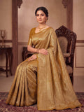 Mustard Woven Design Art Silk Kanjivaram Saree