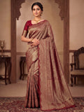 Red Woven Design Art Silk Kanjivaram Saree
