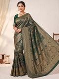 Green Woven Design Art Silk Kanjivaram Saree