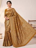 Yellow Woven Design Art Silk Kanjivaram Saree
