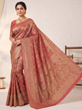 Red Woven Design Art Silk Kanjivaram Saree