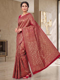 Red Woven Design Art Silk Kanjivaram Saree