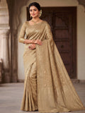 Off White Woven Design Art Silk Kanjivaram Saree